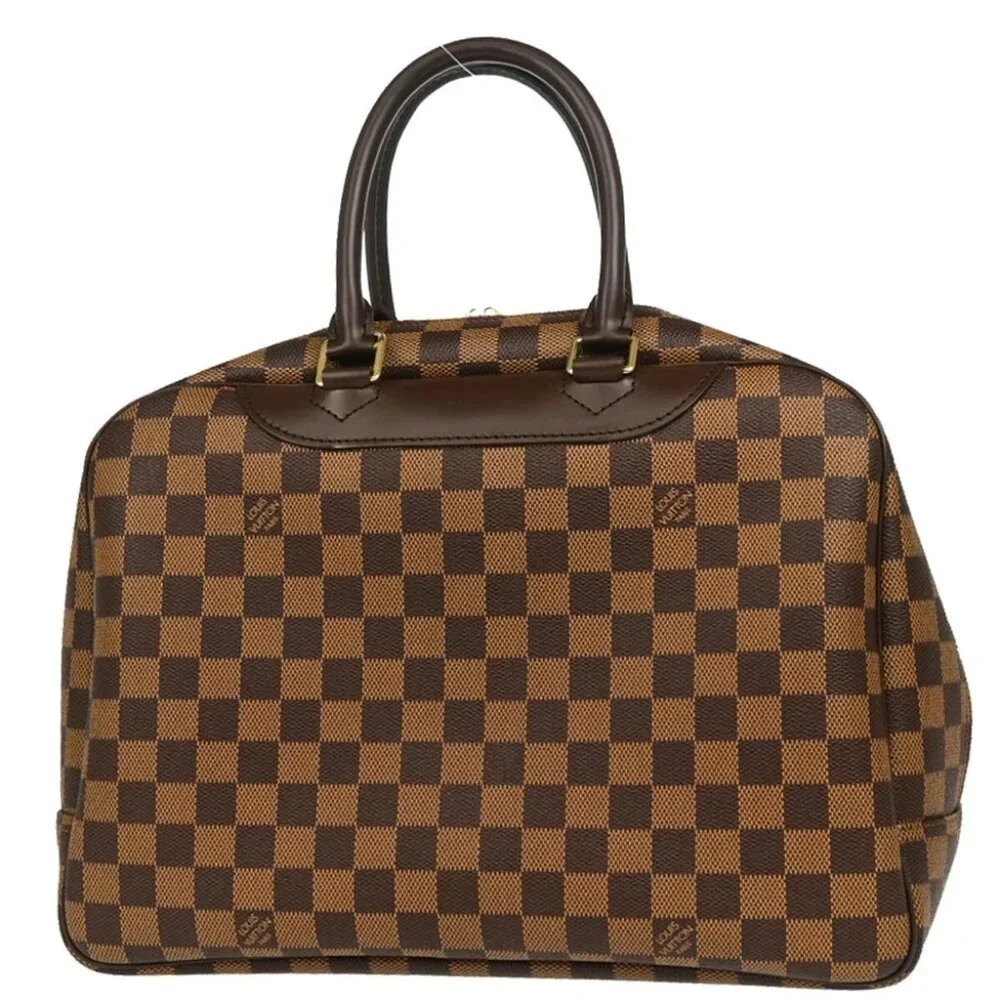 Louis Vuitton Damier Deauville Bowling Vanity Handbag